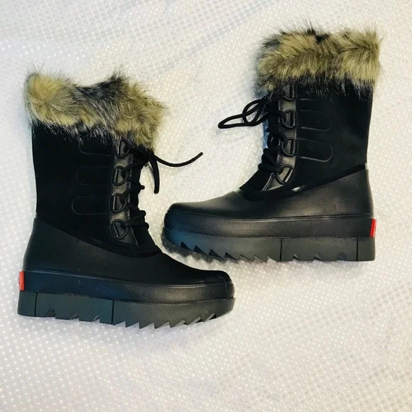 Sorel Joan of artic Next leather boots in black - Picture 2 of 10